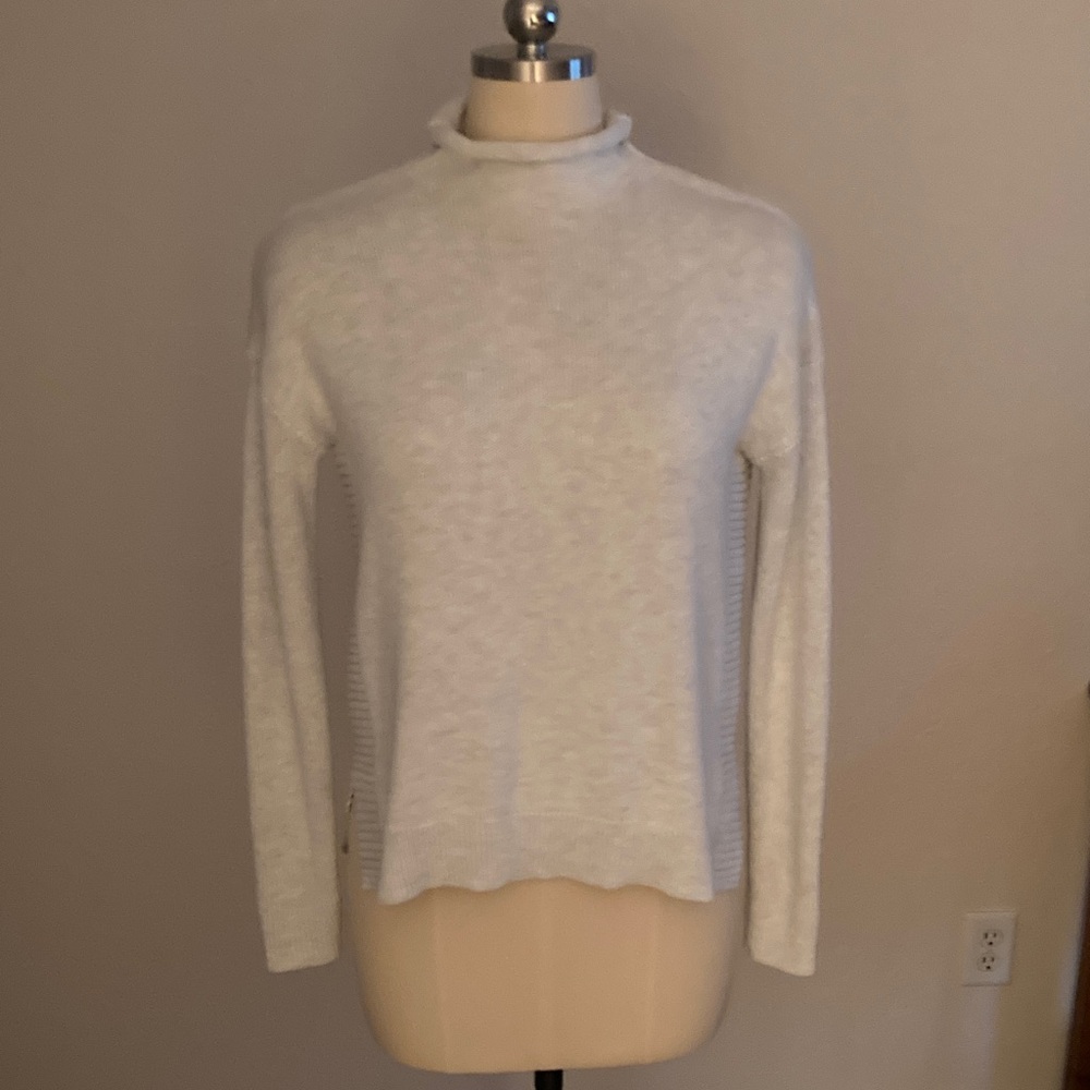 Tahari Soft Cream Rollneck Sweater